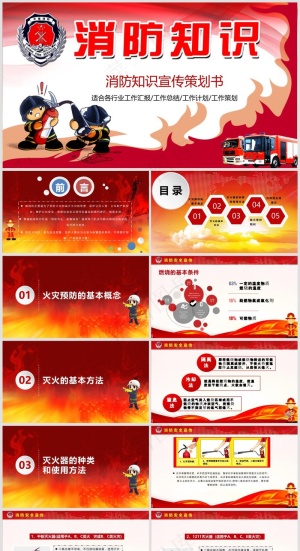 企业培训丨员工教育丨校园培训丨消防安全丨PPT模板023预览图