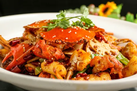 麻辣香辣蟹特色美食