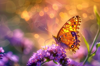 蝴蝶春天花丛蝶恋花摄影图