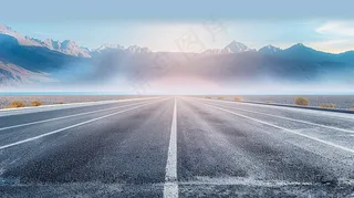 日出朝霞云雾摄影图