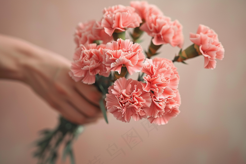 康乃馨鲜花花束摄影图
(1344x896)