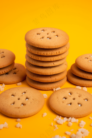 曲奇饼饼干酥脆下午茶美味零食美食摄影图