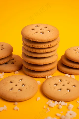 曲奇饼饼干酥脆下午茶美味零食美食摄影图