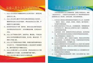 卫生管理制度展板海报
