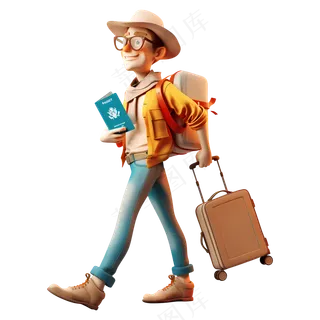 免抠3d旅行者