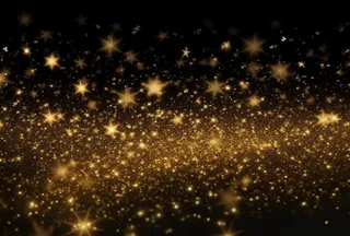 黑金色大气闪光粒子金色尘粉光晕灯光摄影背景图