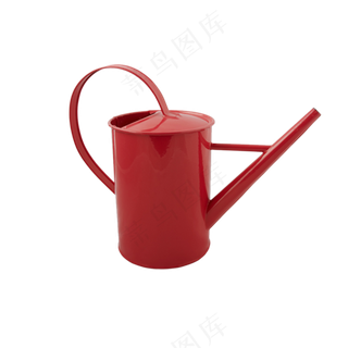 免抠一个红色的洒水壶