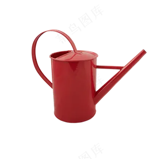 免抠一个红色的洒水壶