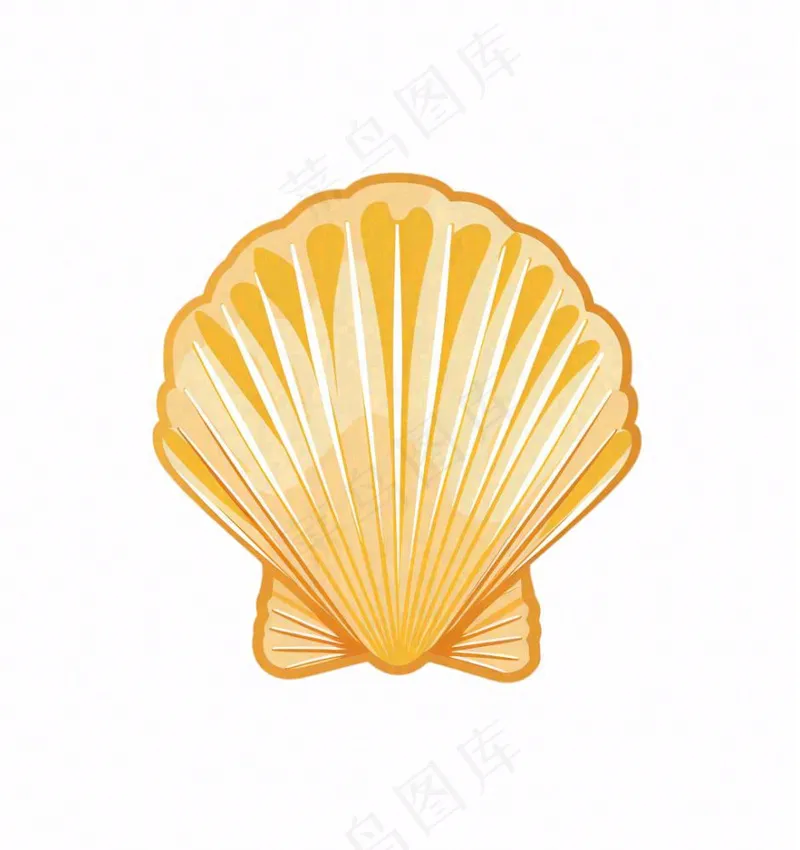 贝壳卡通插画免抠(1024x1088)