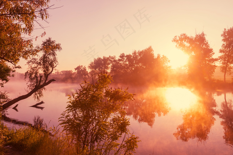 湖光山色图片