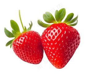 新鲜草莓红色免抠
