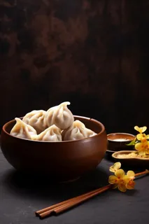 传统简约饺子美食背景