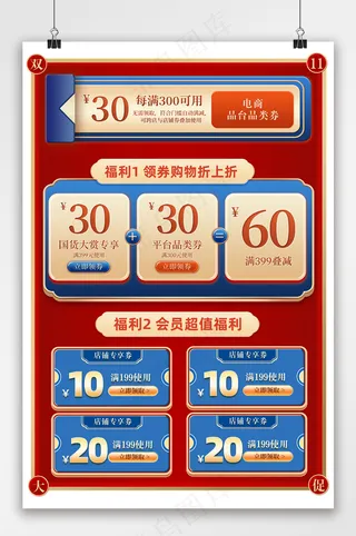 大气电商天猫优惠券设计