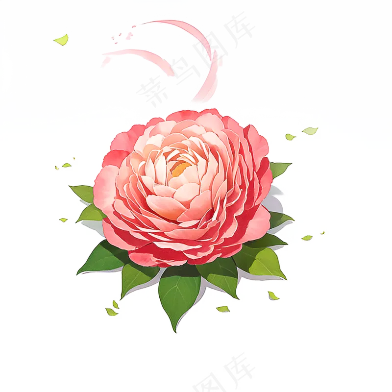粉色花朵桃花玫瑰免抠素材50