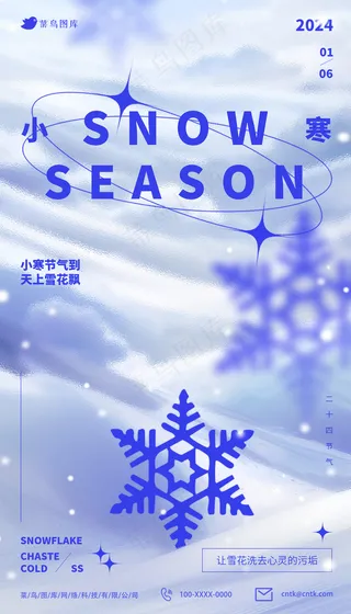 2024小寒二十四节气海报
