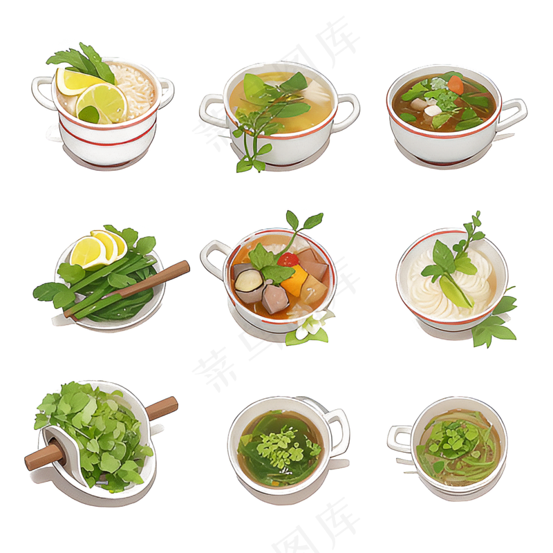 手绘练习小植物花草系列27