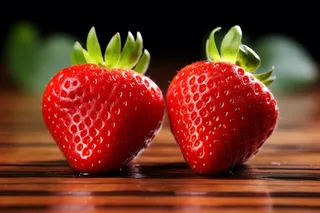 新鲜草莓水果摄影图