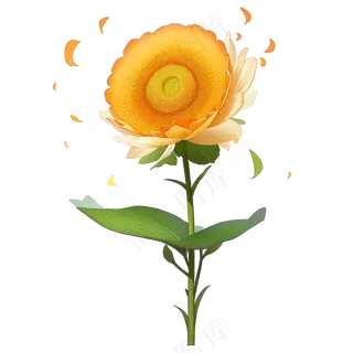 黄色向日葵免抠素材90