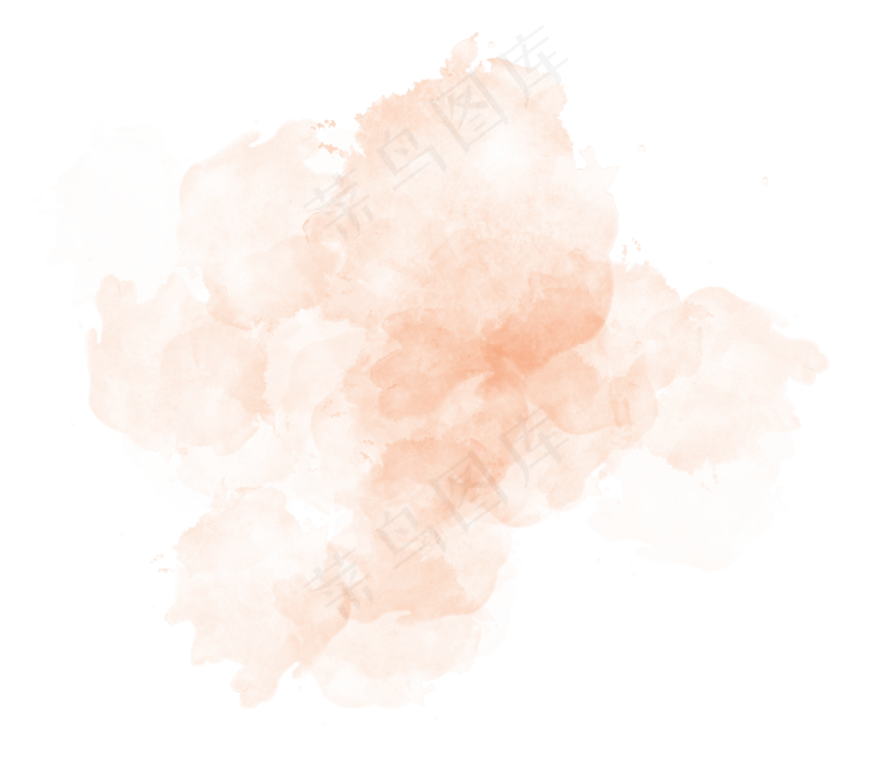 中国新年传统水墨晕染彩色免扣图片素材84