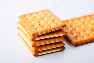 苏打饼饼干烘焙摄影图