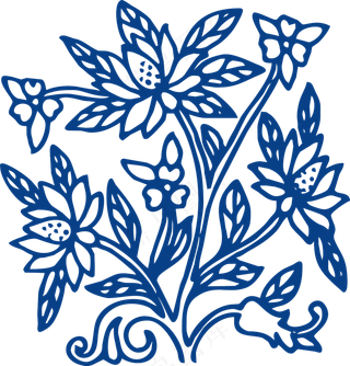 古代青花瓷图案花纹中国风图案祥云纹理传统图腾PNG免扣素材