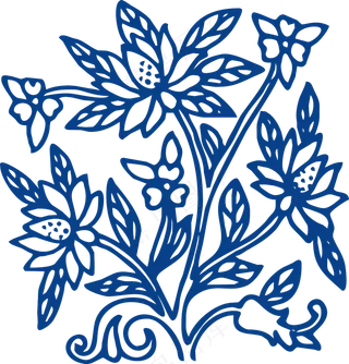 古代青花瓷图案花纹中国风图案祥云纹理传统图腾PNG免扣素材