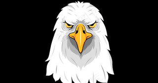 睡眼朦胧的白头鸟+可用于制作LOGO