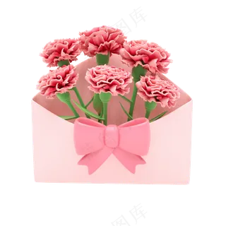 母亲节一束花粉色免扣素材 (8)