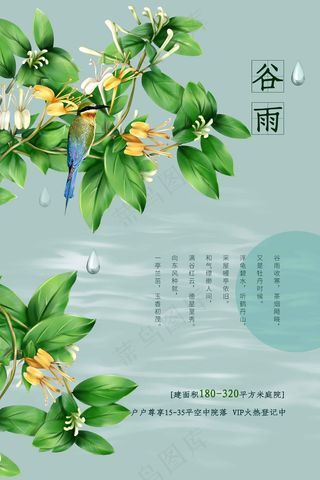 谷雨节气海报