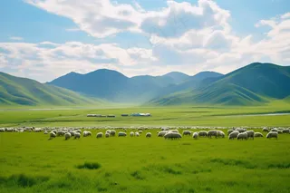 新疆春天草原风光大自然风景摄影图