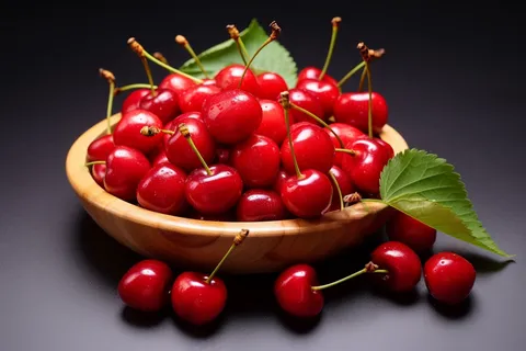 红樱桃车厘子水果新鲜摄影图