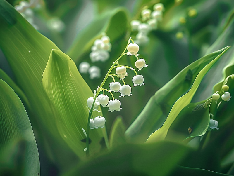 铃兰花植物花朵摄影图(3696x2784)