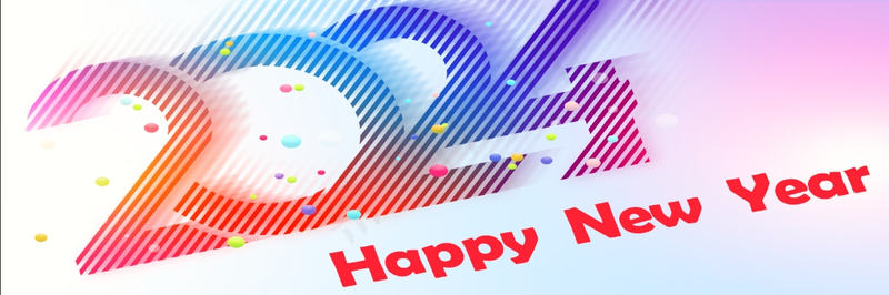 2024新年背板psd模版下载