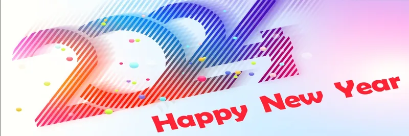 2024新年背板psd模版下载