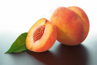 水蜜桃桃子水果摄影图