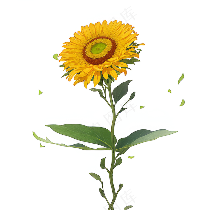 黄色向日葵免抠素材63