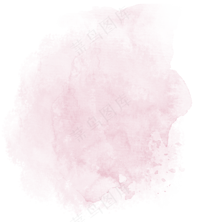 中国新年传统水墨晕染彩色免扣图片素材6