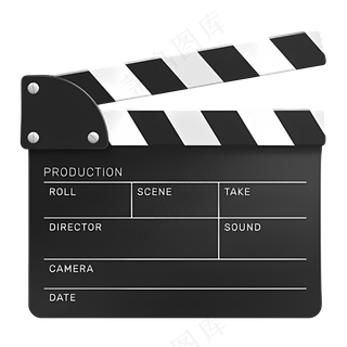 免抠黑色电影卡