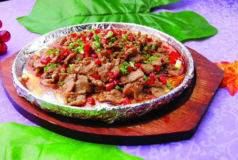 铁板牛肉美食