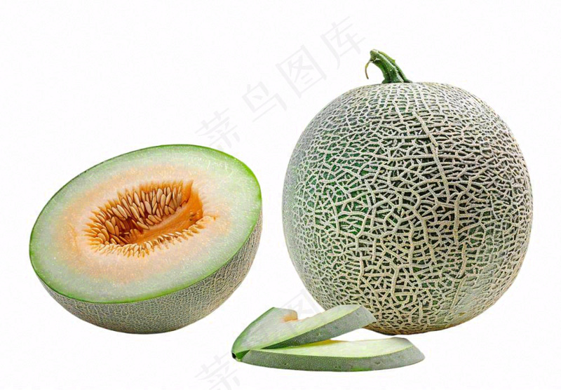 哈密瓜水果实物免抠