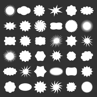 白色装饰框矢量免扣AI素材