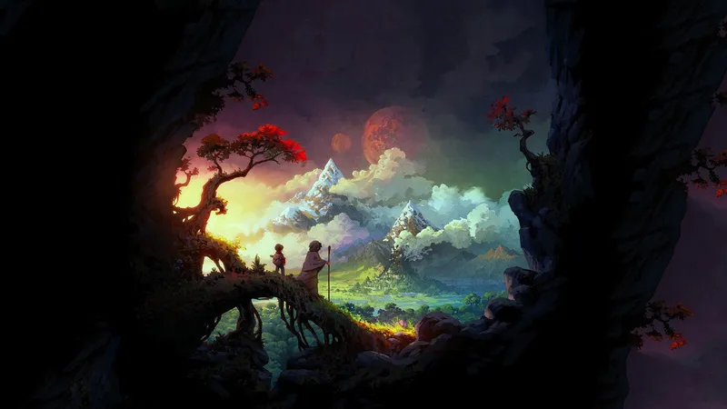 奇幻的美景