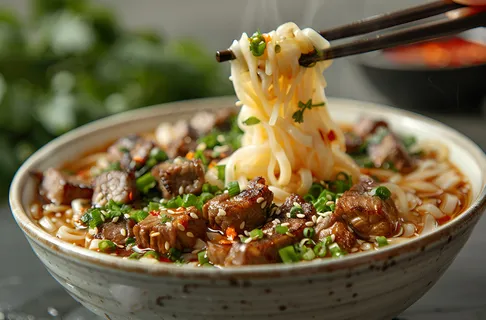 牛肉面美食背景