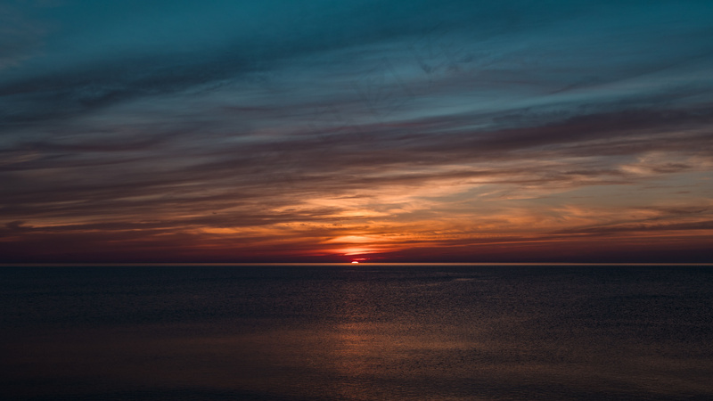 夕阳晚霞图片