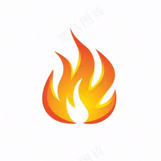 火焰明火火堆卡通插画免抠