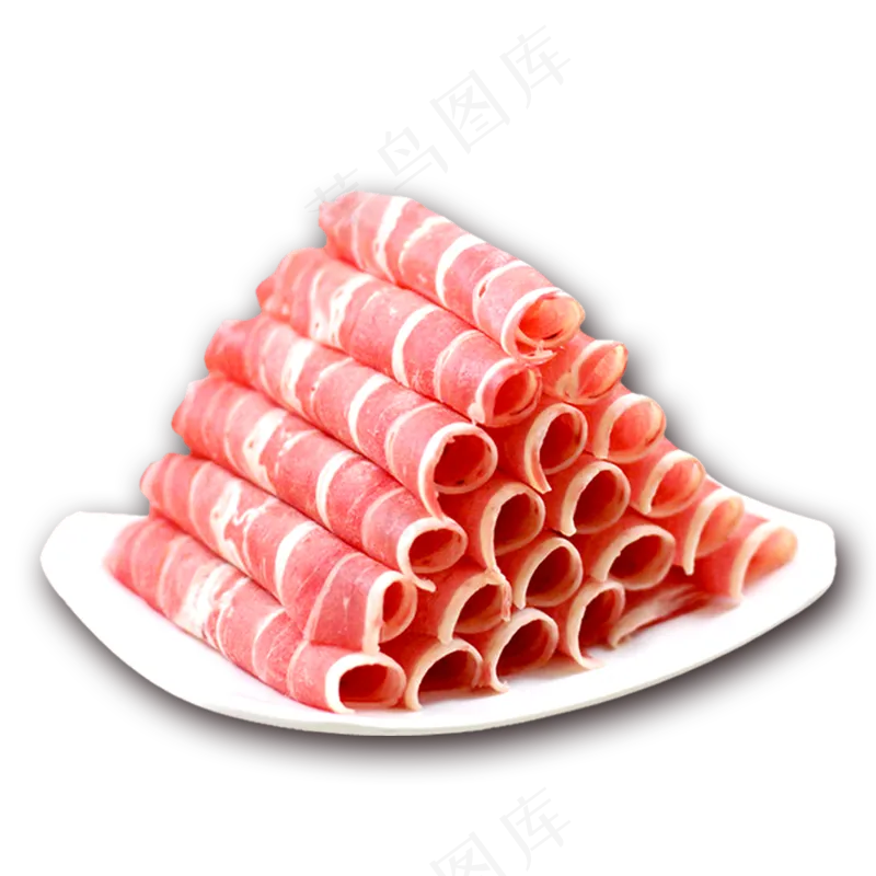 牛肉卷  肉卷  免抠  插图  一盘肉卷  羊肉卷