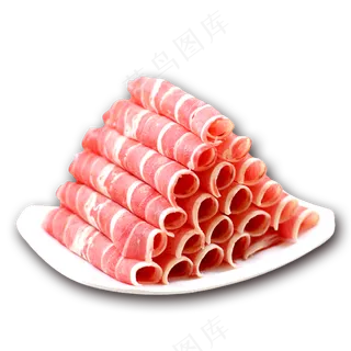 牛肉卷  肉卷  免抠  插图  一盘肉卷  羊肉卷