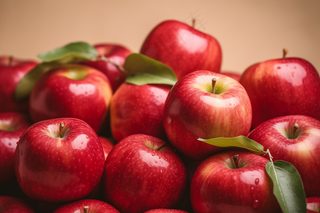 红色苹果水果平安夜摄影图