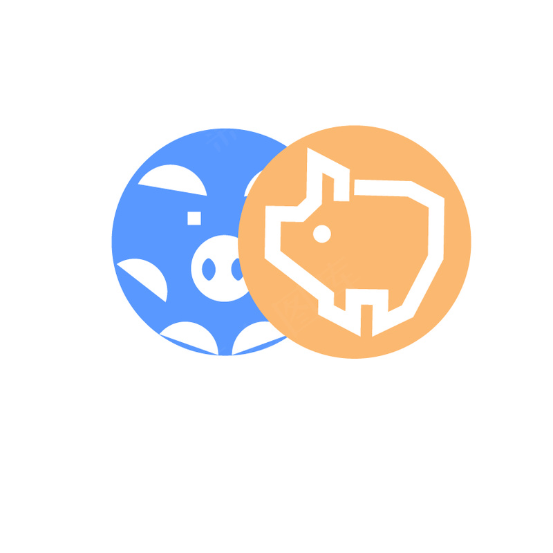 小猪  装饰贴纸