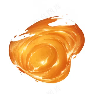 橙色 手绘 诱人 酱料 柠檬 液体 米其林 免抠 素材10
